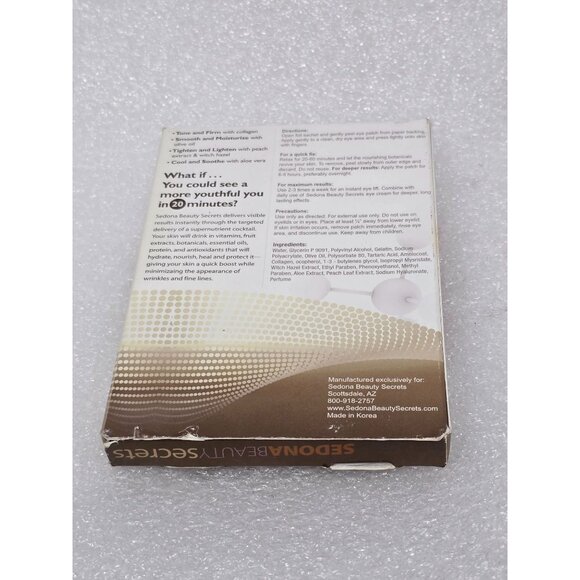 Sedona Beauty Secrets Anti-Wrinkle Eye Patches With Collagen Boost - Picture 2 of 2